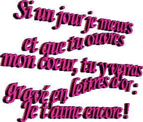 Si un jour je meurs...